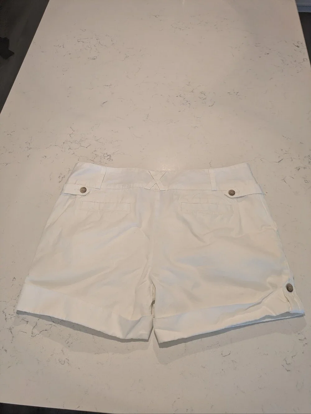 Lands End Women’s White 100% Cotton Shorts